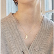 Cres Moon Necklace - GD