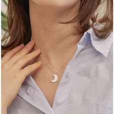 Cres Moon Necklace - SV