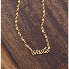 Lettering Necklace - GD
