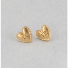 Tess Heart Earrings - GD