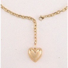 L.C.A Heart 2 way Necklace/Bracelet - GD