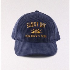Sunny Day Corduroy Ball Cap - Navy