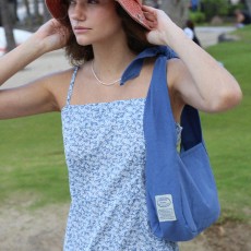 Ribbon Day Bag Mini - French Blue