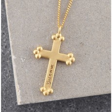 Rom Cross Necklace - GD
